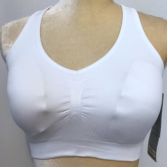 Ideology NWT White Performance Sports Bra Women M - Picture 2 of 11